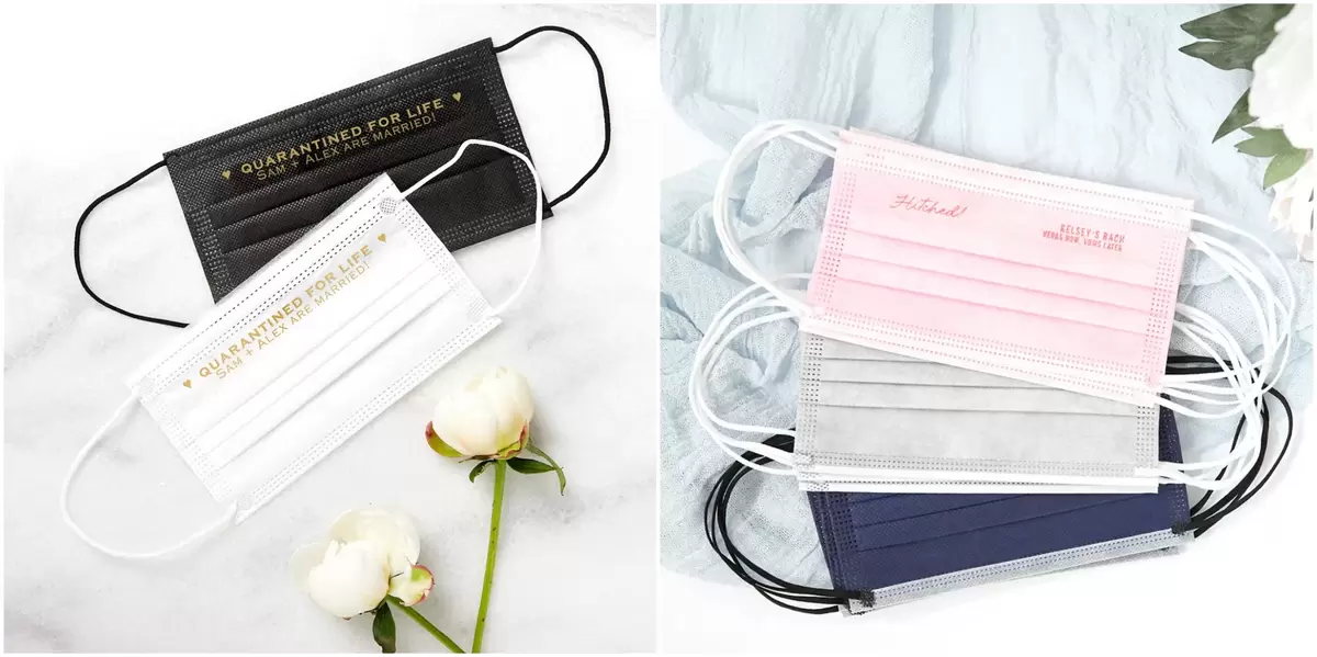 Client Favorites for Wedding Face Masks