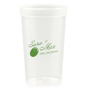 The Olive You Forever Cup is perfect for celebrating your love with friends and family. The cheeky design is available in your choice of screen printed ink and cup colors. Along with customizable text, this unique drinkware is sure o be a hit at your next engagement, wedding, or anniversary party!