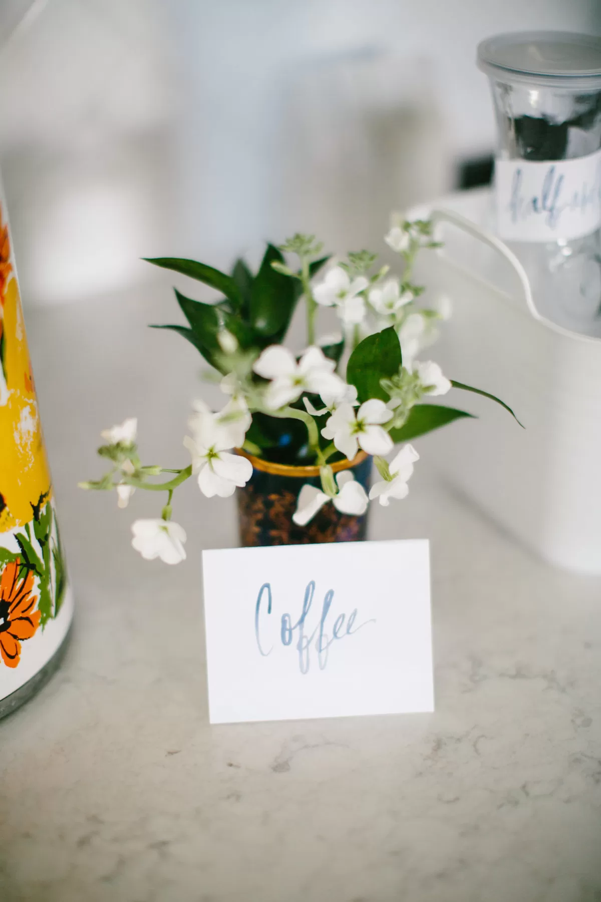baby shower coffee station