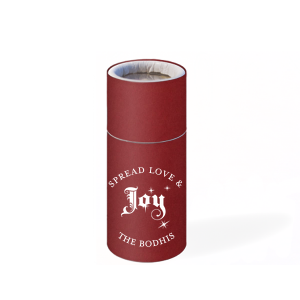 Kindle the holiday spirit with the Love and Joy Holiday Matchbox, where 'Spread Love and Joy' is set amongst twinkling stars, with 'JOY' in standout antique script. The family's name below invites all to share in the season's heartfelt message.