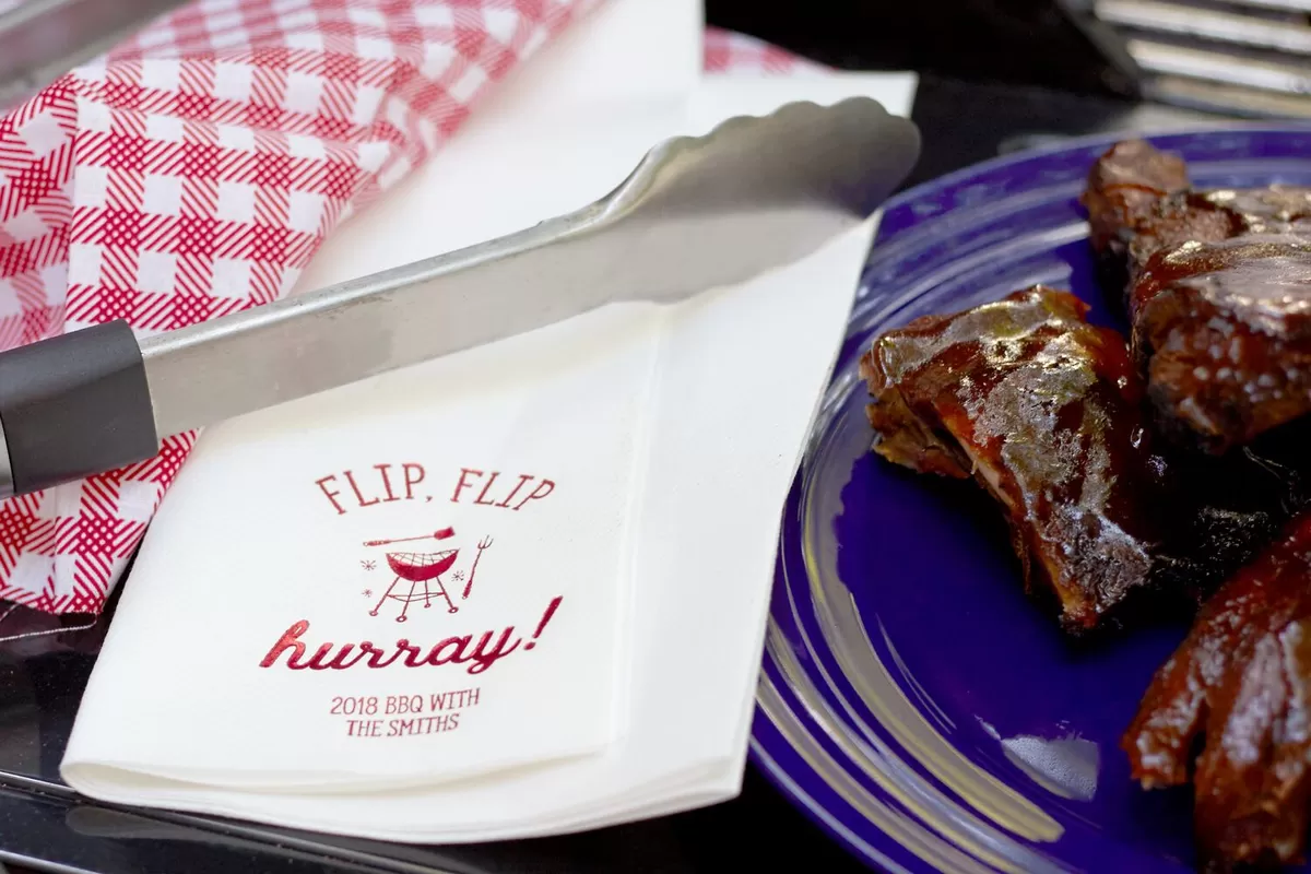 For Your Party's custom designed extra large dinner napkins