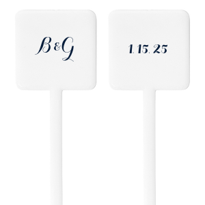 Romantic Initials Stir Stick