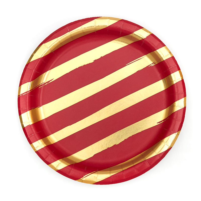patterned disposable plates