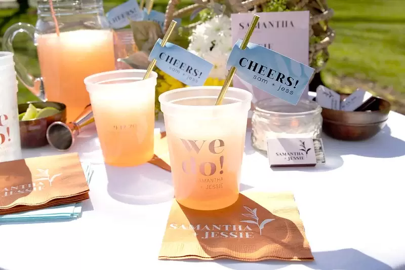 Greyhound cocktails with fresh squeezed citrus are perfect for a bridal shower