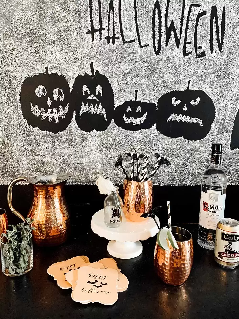 Amazing Chalk Wall by Jen from The Florida Girl