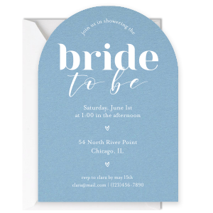Bride To Be Bridal Shower Invite