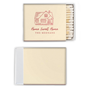 Home Sweet Home Matches are the perfect way to make your house feel like a cozy haven. With their sweet and homey design, they're sure to bring a smile to your face every time you light one. Strike a match and enjoy the warm and inviting feeling of being at home.