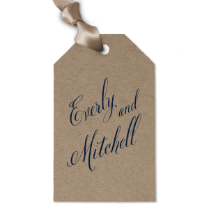 Our custom Fancy Names Luggage Gift Tags with imprint foil are sure to impress your guests. Personalize your party's theme in a stylish & creative way today!