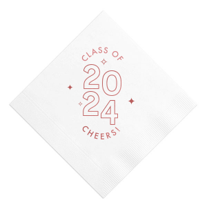 Graduation Stars and Year Napkin