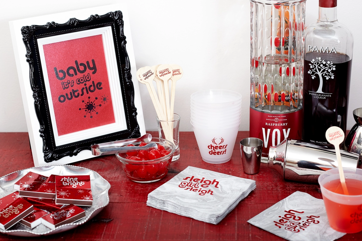 holiday party bar ideas