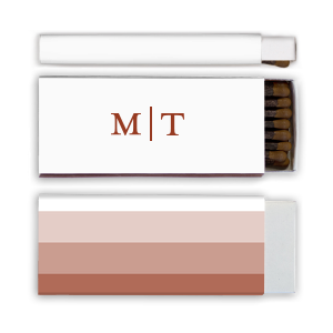 Personalized White Classic Custom Photo Matchbox with Matte Brick Ink Digital Print Colors and Matte Slate Gray Ink Digital Print Colors can't be beat. Showcase your style in every detail of your party's theme!