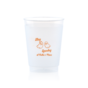 Get groovy this spooky season with the Groovy Halloween Cup. Our custom and cute Halloween decor will add a memorable touch at your Halloween party. Featuring two adorable ghosts, personalize teh design with your own name. 