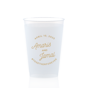 Custom Frosted Cups Shatterproof Cups Frost Flex Cups Personalized Frosted Cups Frosted Plastic Cups C366 Frosted Wedding Cups