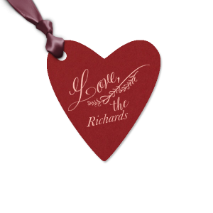 Our custom Natural Merlot Large Heart Gift Tag with Matte Pastel Pink Foil has a Love Hearts 2 graphic and is good for use in Wedding, Anniversary, Birthday themed parties and will add that special attention to detail that cannot be overlooked.