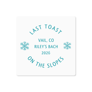 Last Toast on the Slopes Label