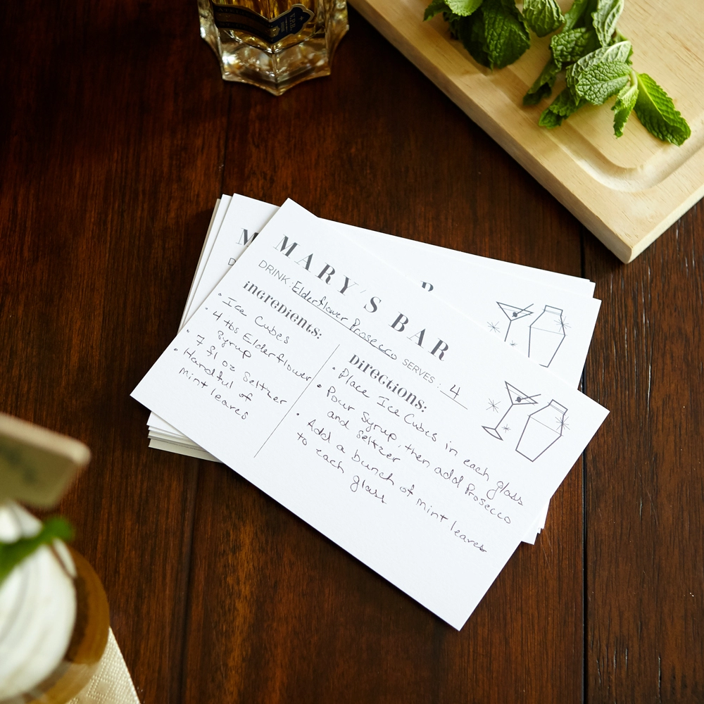 custom recipe card for mother's day gift