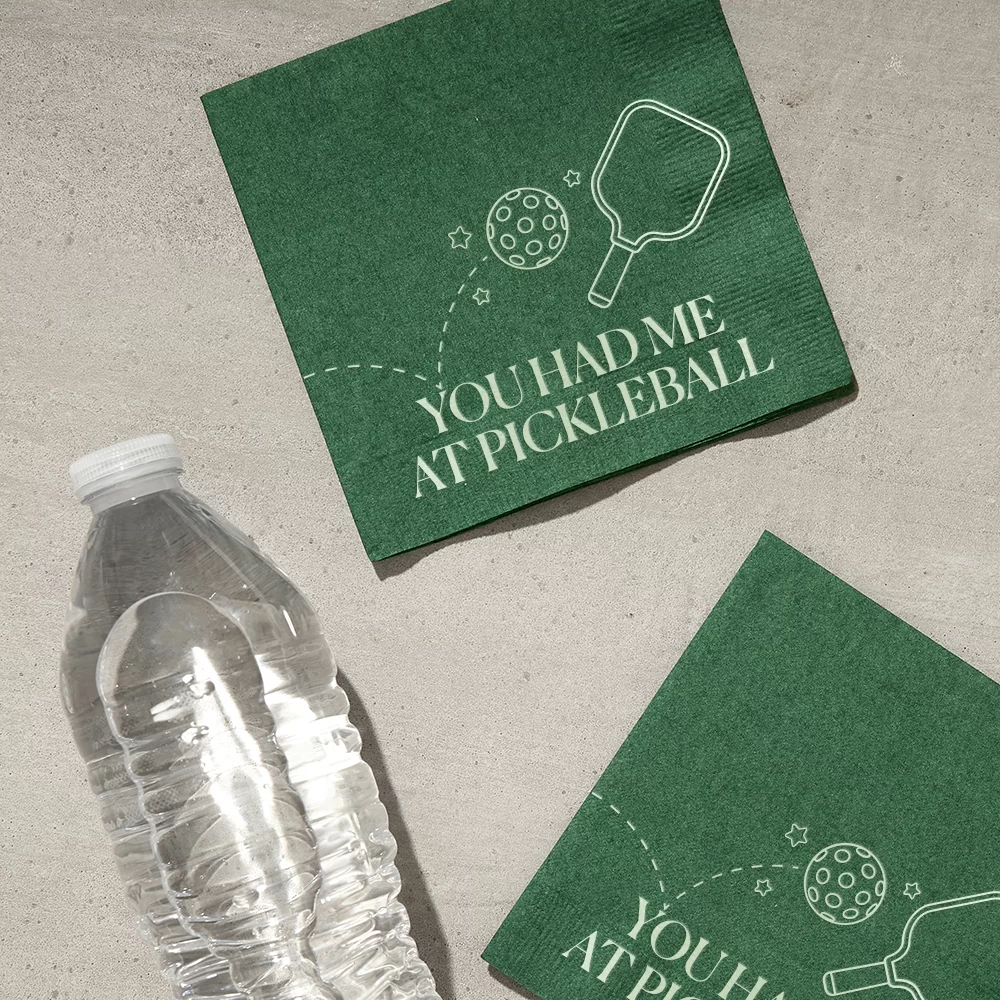you had me at pickle ball cocktail napkins