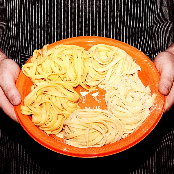 Pasta Party Names Cheers Plate