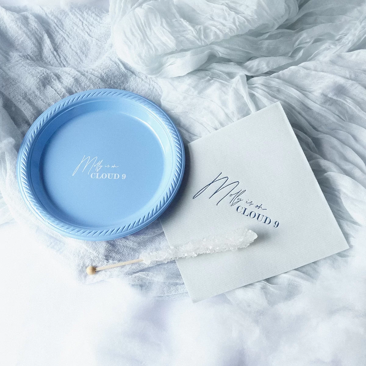 Cloud 9 Bridal Shower Napkin