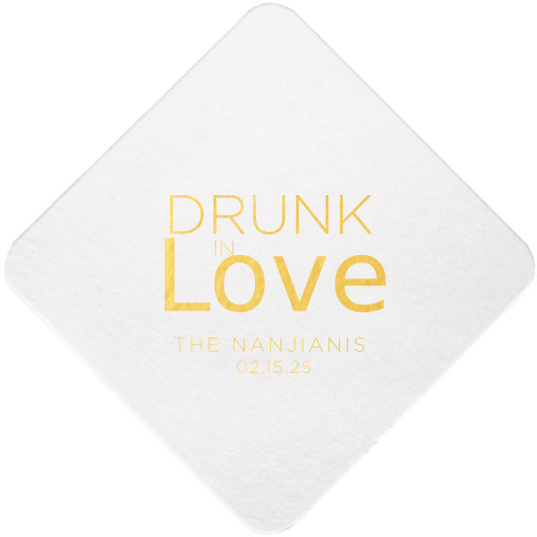 Drunk in Love Script Coaster 