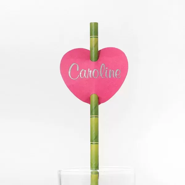 Heart Straw Tag (Foil)