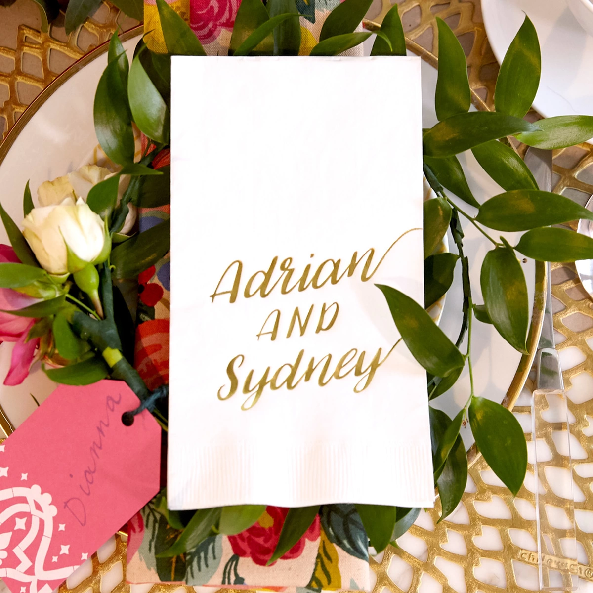 Shop the Garden Gathering Soft Yellow Spring Collection Custom Guest Towels