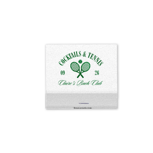 Cocktails & Tennis Matchbook