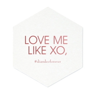 Personalized Blush with Kraft back Deco Coaster with Shiny Rose Quartz Foil will look fabulous with your unique touch. Your guests will agree!