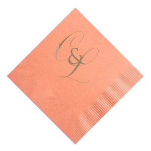 Gothic Glam Initials Napkin