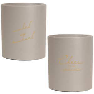 Custom Black Flat Can Cooler with Gold Ink Cup Ink Colors can't be beat. Showcase your style in every detail of your party's theme!