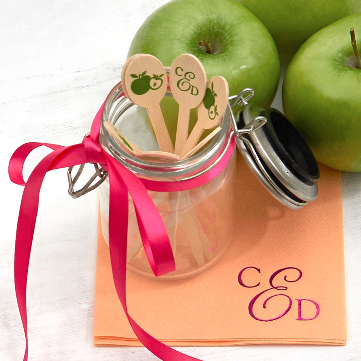 Shop the Perfect Pick Collection Custom Linen Like Cocktail Napkins and Stir Sticks