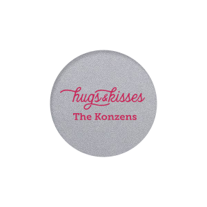 Our beautiful custom Classic Crest White Round Label with Matte Fuchsia Ink Digital Print Colors will add that special attention to detail that cannot be overlooked.