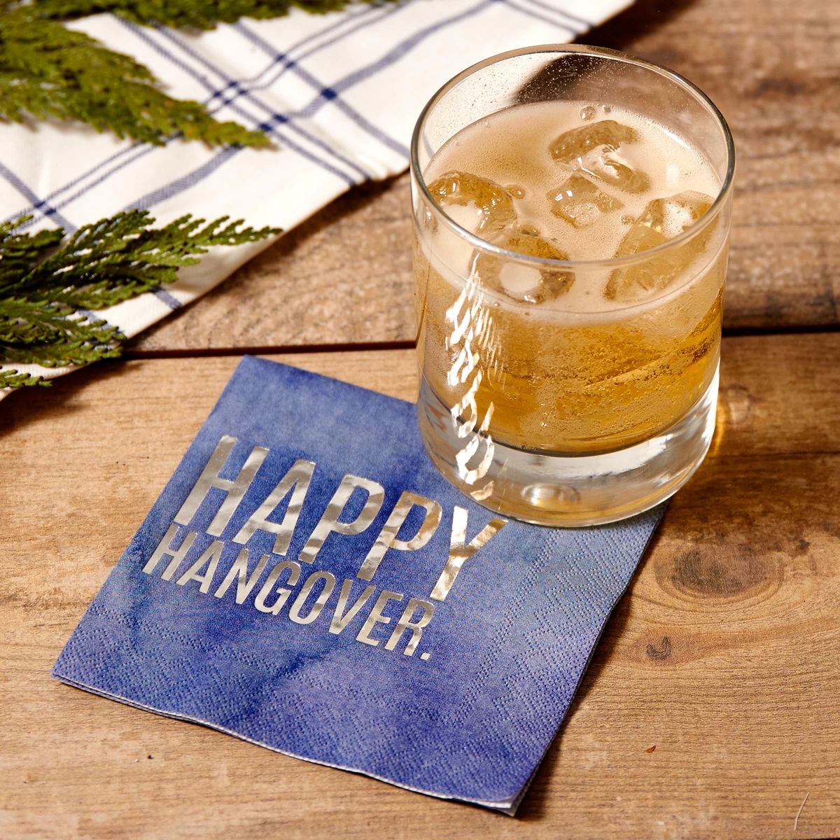 fireball cream soda with custom printed napkins