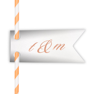 Sip in style with the Fancy Ampersand Initials Tag where scripted initials meet a lavish ampersand. This elegant accessory adds a flourish to your drinks, making each clink a sophisticated celebration of the couple's union.