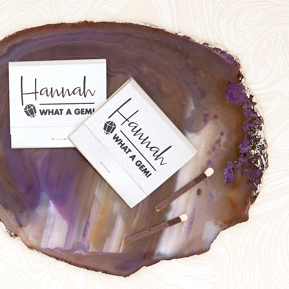 custom designed bachelorette party matches in Geode Glam theme