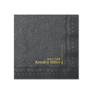 Mark the turning of the tassel with the Minimal Tassel Graduation Napkin, personalized with the graduate's name and adorned with an elegant tassel graphic. A symbol of achievement and a festive detail for any graduation celebration.