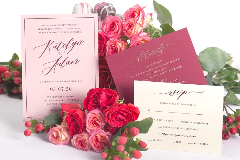Romantic 2020 Spring Wedding Invitations from For Your Party