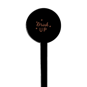 Our beautiful custom Shiny Poppy Rectangle Stir Stick with Shiny Poppy Foil can't be beat. Showcase your style in every detail of your party's theme!