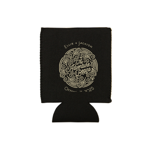 Kick off your journey with the The Adventure Begins Swirl Can Cooler. Featuring a vibrant badge filled with energetic swirls, this design shouts "The Adventure Begins" with joy and enthusiasm. Perfect for couples ready to embark on their exciting new chapter.

