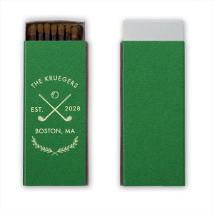 Family Name Golf Matchbox