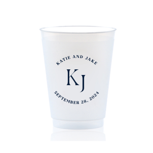 Vows are Done Lets Have Some Fun, Custom Foam Cups, Monogram retailer Wedding, Monogrammed, Styrofoam Cups (62)