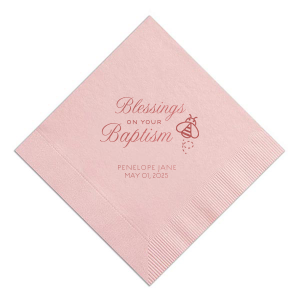 Blessings on Your Baptism Napkin