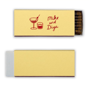 Strike up a memorable time with the Cocktail Hour Couples Cup. Featuring text personalized to your name in the foil stamp and box paper color of your choice, the classic design is perfect for anniversaries, retirements and engagements!