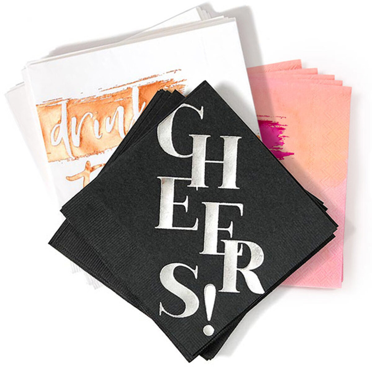 Cheers grab and go party napkins pack