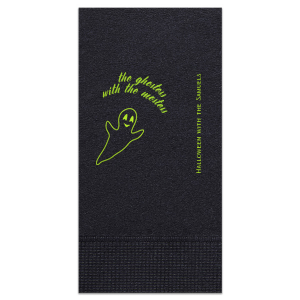 This Ghostess With The Mostess Napkin is a must-have for this Halloween event! Let this unique piece with your own name on it enchant your party! 
