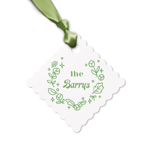 Are you looking for a Gift Tag to attach to your present made for your loved ones? This Minimal Modern Wreath graphic is good for use in all themed parties and will impress them like no other. Make these moments unforgettable.