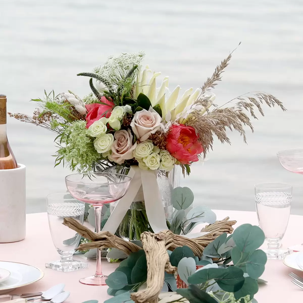 curated sweetheart table design