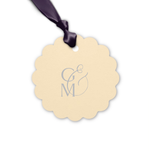 ForYourParty's chic Poptone Lavender Round Gift Tag with Matte White Foil will impress guests like no other. Make this party unforgettable.