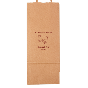 Where life begins and love never ends, Till Death Do Us Part. These high-quality bags will be a perfect decoration on your special day.
