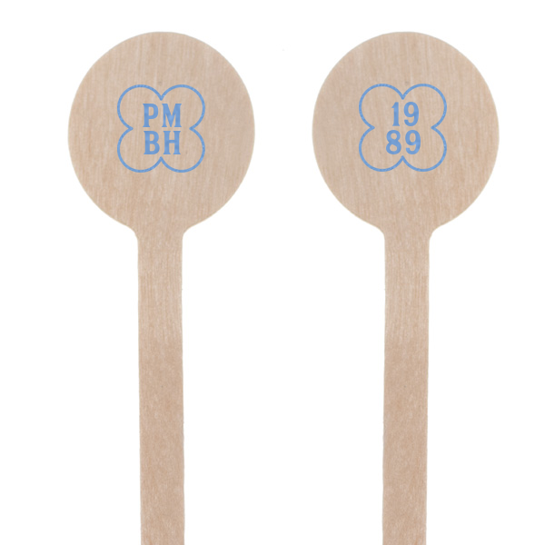 Clover Initials and Dates Stir Stick